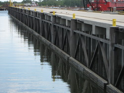 Pinto Island - Laminated Dock Fender Installation
