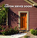 High R-value custom service doors from IDC combine an exceptional insulation rating with the timeless beauty of handcrafted wood doors