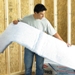 SAFETOUCH� Fiberglass-Free Insulation is an itch-free alternative that performs as well as traditional fiberglass insulation