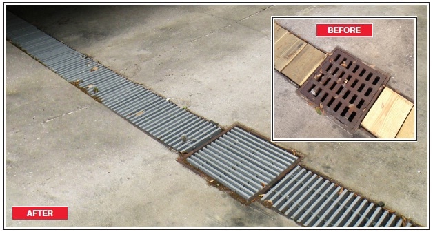 DURAGRID 1.5" HD-5000 pultruded grating