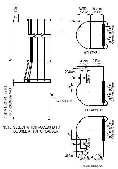 Standard Ladder Cage