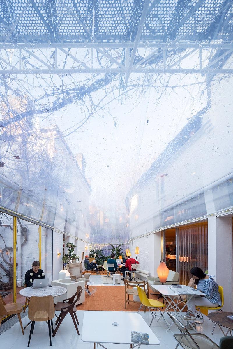 working space, Mies award, Mies van der Rohe, Mies, architecture, biophilic, design, nature, Holland park