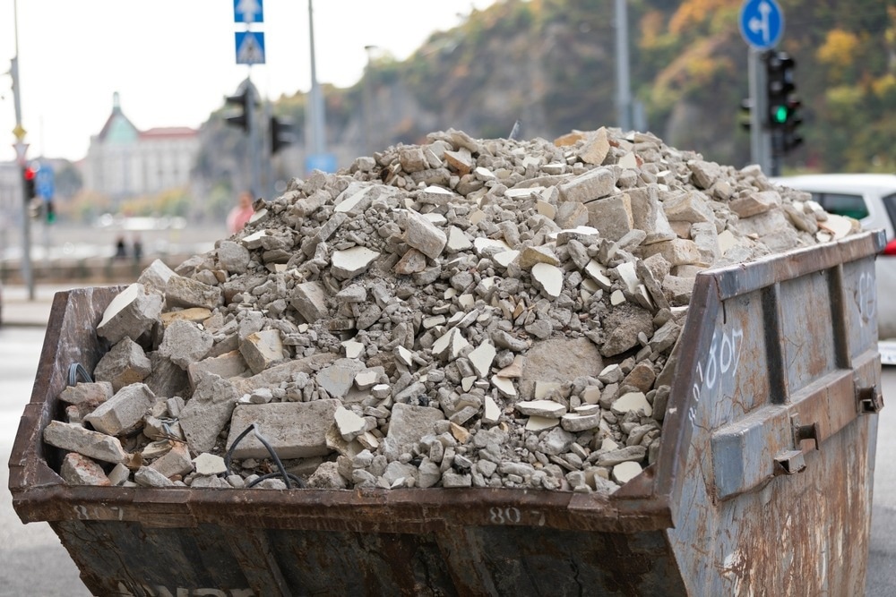 concrete, concrete waste, concrete waste materials, waste materials in concrete