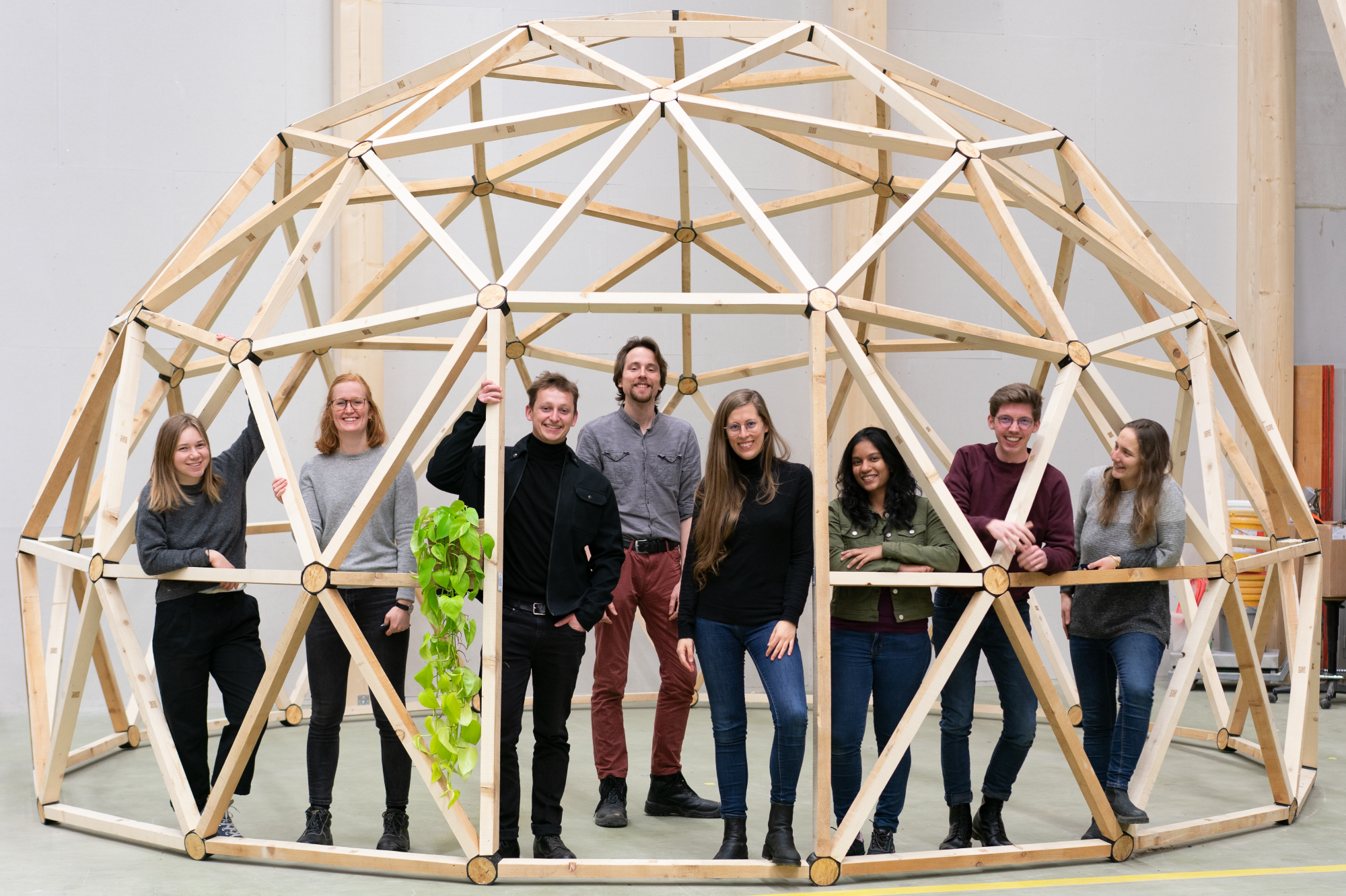 circular economy, circular construction, waste based dome, waste based construction