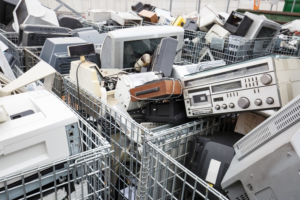 e-waste, e waste, electronic waste, electronic waste in concrete, e waste in concrete
