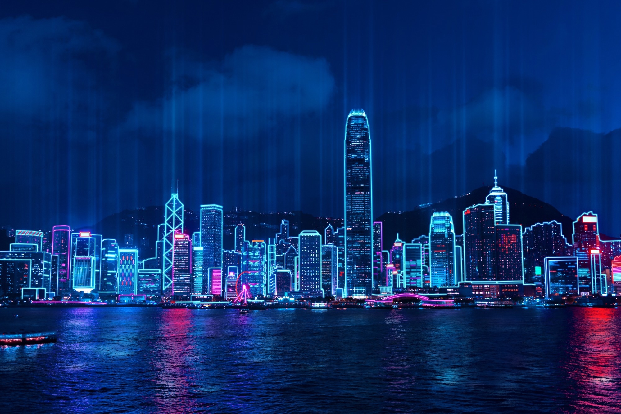 City scape in Hong Kong.