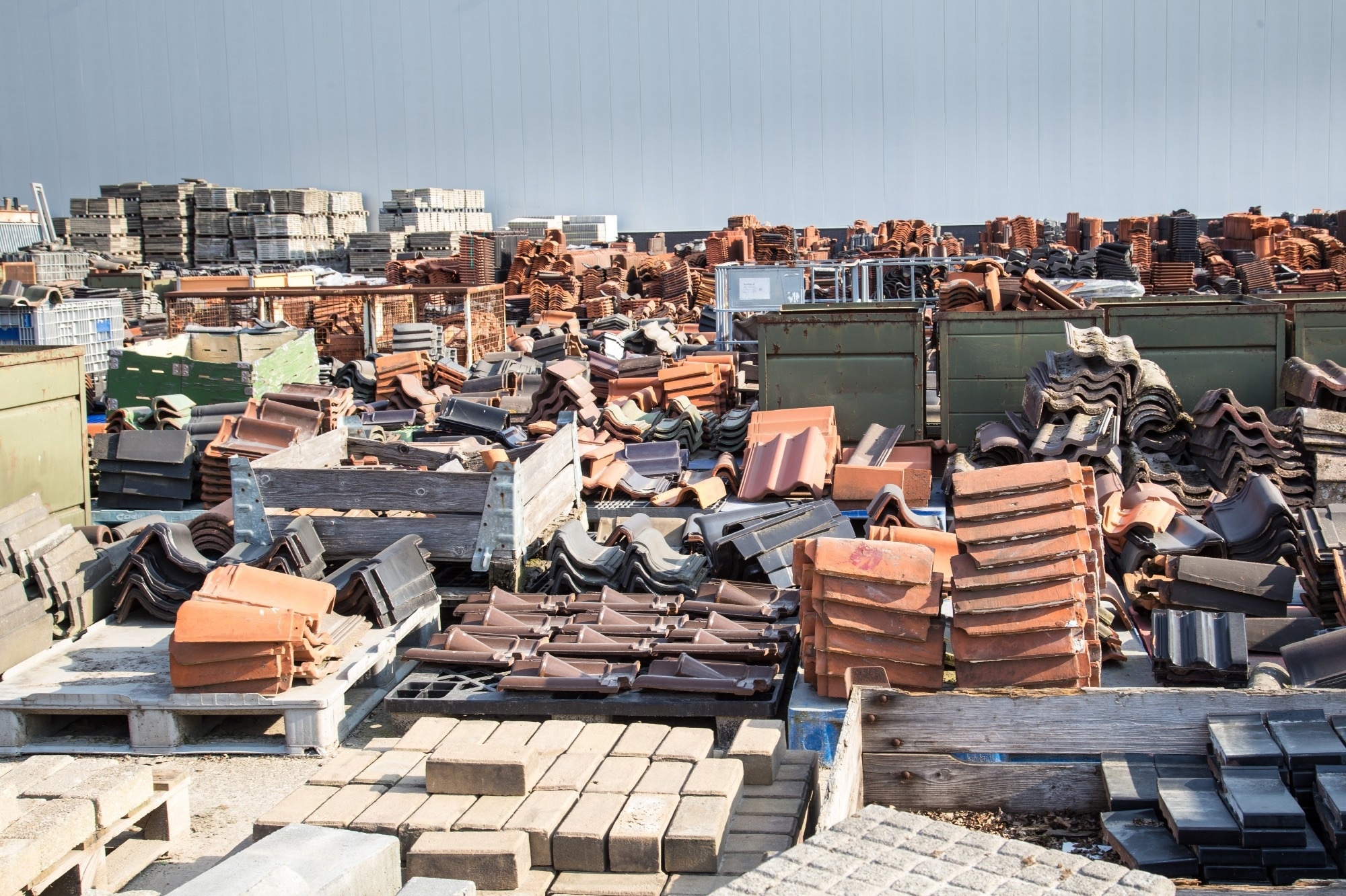 Reusable building materials from old houses and buildings. A good example of the circual economy.