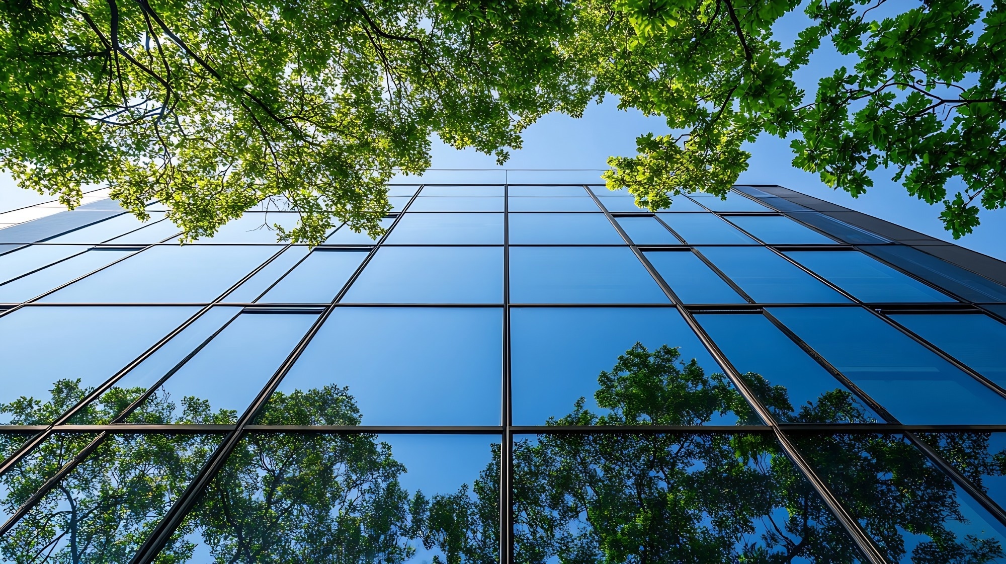 Sustainable green building.