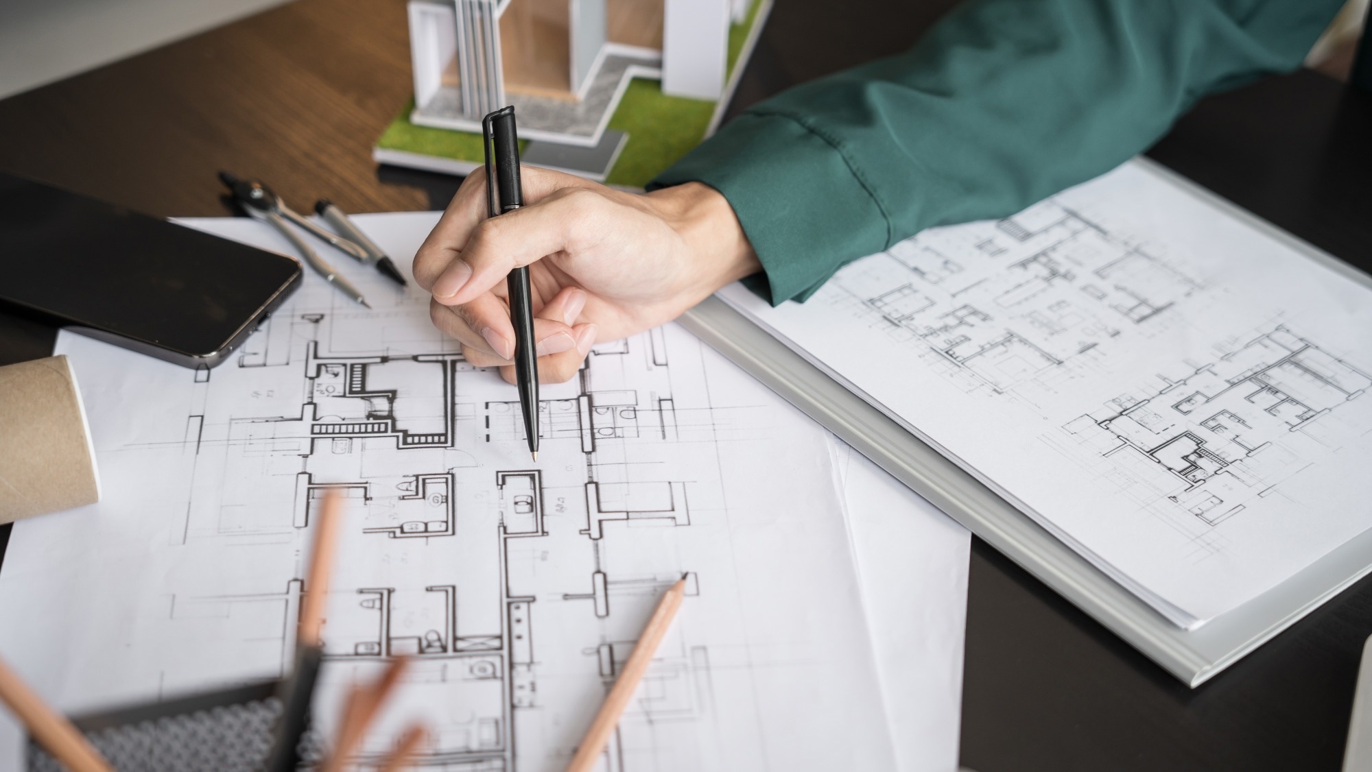 Mapping out of construction site.