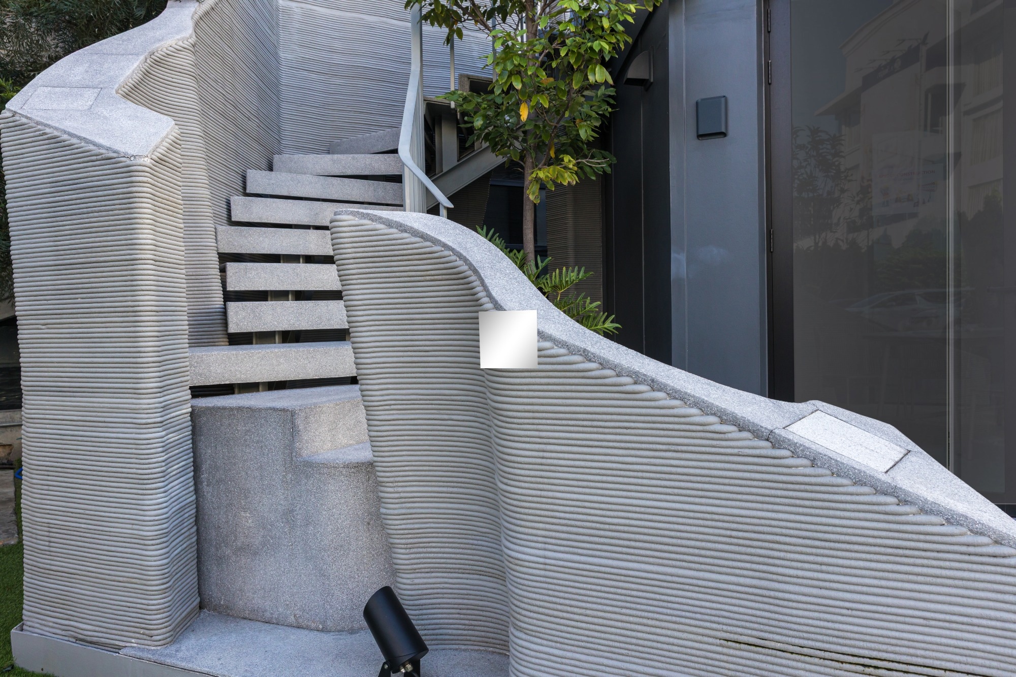 3D-printed concrete texture