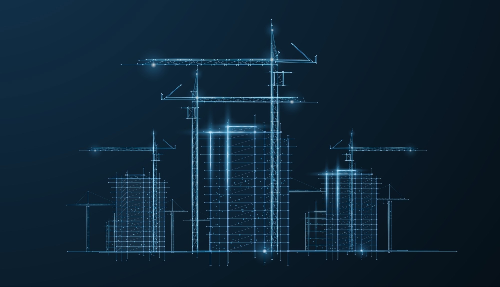Digital construction site sketch.