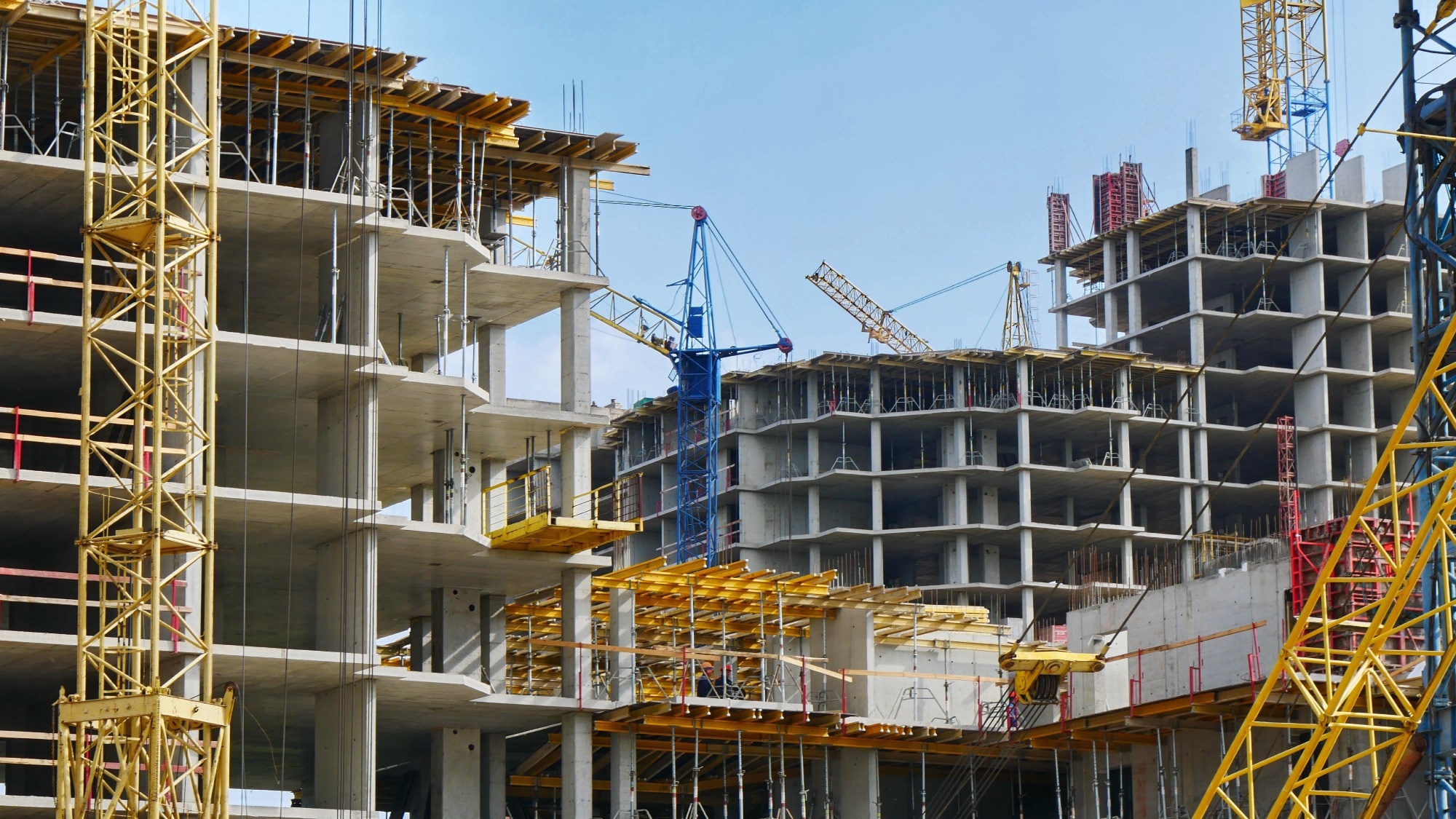 Construction site background.