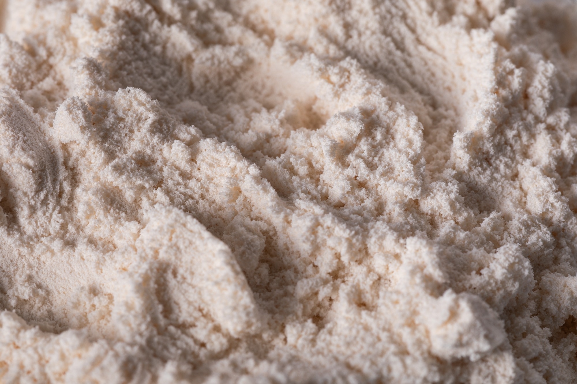 Close-up of zinc peroxide powder.