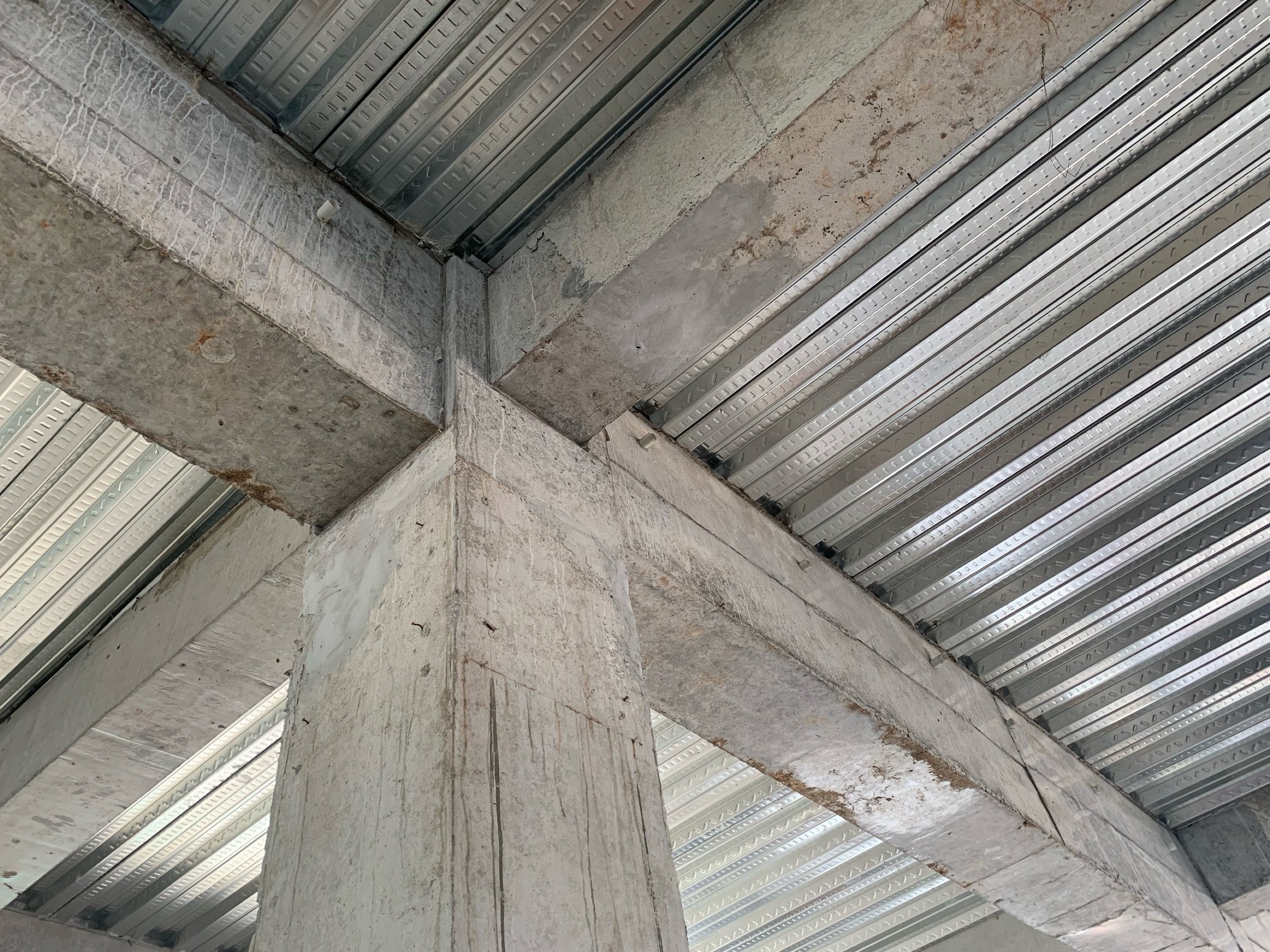 Structural concrete beams.