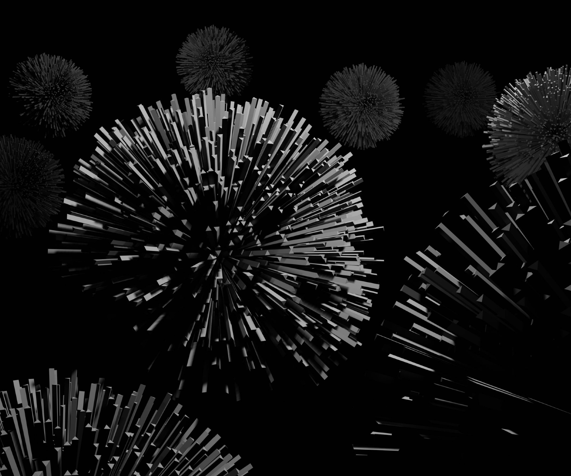 A 3D rendering of a nanoparticle.