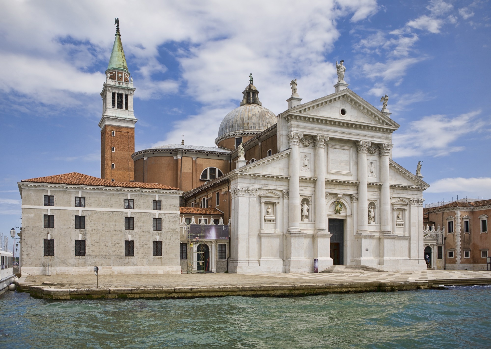 Facade of San Giorgio Maggiore in Venice, Italy