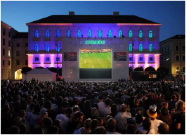 LED Enhanced Facade Helps German's Enjoy the World Cup