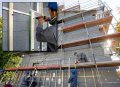 Two German Building being Renovated Using Curtain Facades Made from BASF Neopor