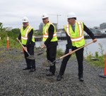 Construction Begins at Johnson Street Bridge Site in Downtown Victoria
