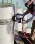 Esco Tool’s Pneumatic Saw and Track Mount System to Trim Piles