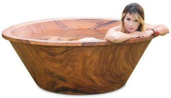 Timber Neutral Makes Exclusive Solid Wood Bathtub