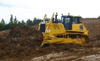 Komatsu America Introduces the D155ax-8 LGP (Low Ground Pressure) Dozer