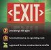 Glow in the Dark Emergency Exit Signs Use No Electricity