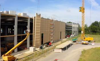 Sustainable Hybrid Construction That Combines Wood Elements with Concrete
